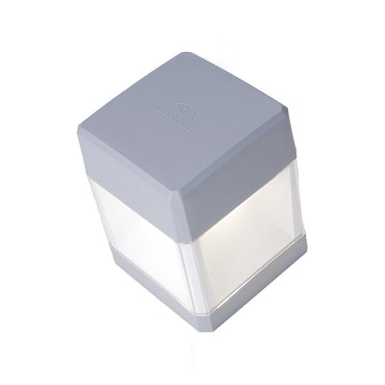 APPLIQUE MURALE IP55 1 X GX53 7W 4000K LED ELISA WALL GRIS AVEC AMPOUL DS2.560.000.LXC1L FUMAGALLIE