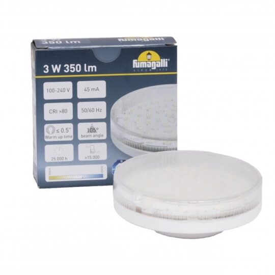 AMPOULE LED GX53 3W 4000K ROND H.LED.G53 FUMAGALLI