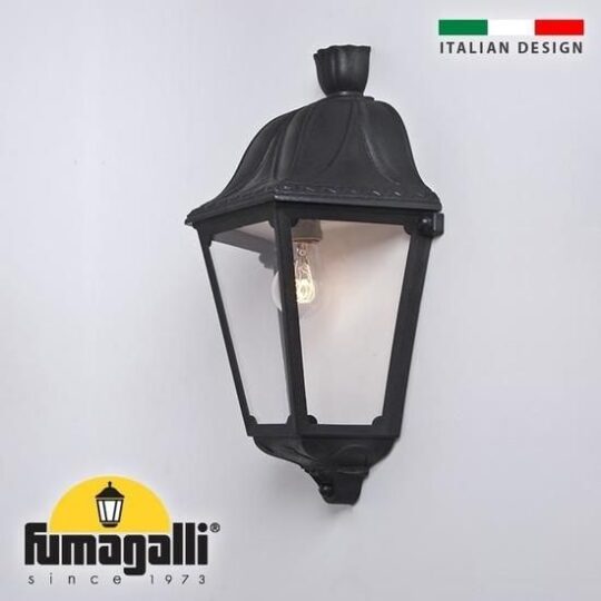 LANTERNE 1/2 IP55 1 X E27 IESSE NOIR SANS AMPOULE M22.000.000.AXE27 FUMAGALLI