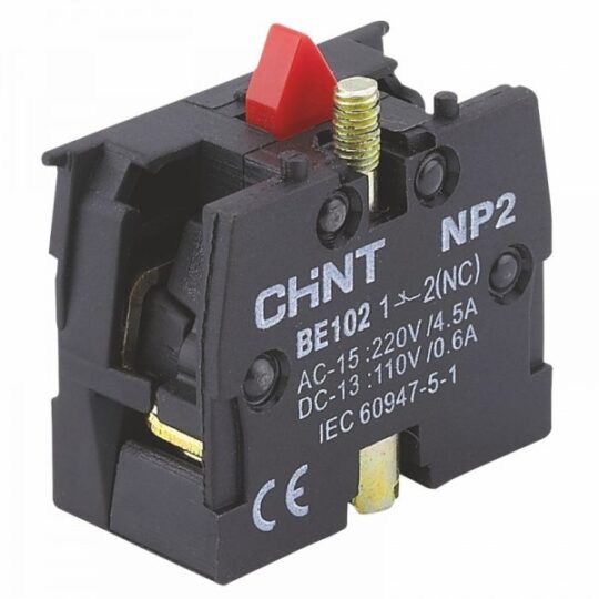 BLOC DE CONTACTS DE COMMANDE 1NC Ø22 NP2-BE102 576726 CHINT