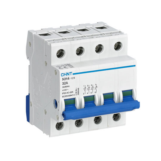 INTERRUPTEUR SECTIONNEUR MODULAIRE 4P 32A SERIE 21NH4-125 398046 CHINT
