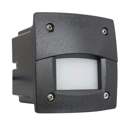 SPOT ENCASTRE IP66 1 X GX53 3W CCT SET LED LETI 100 SQUARE-EL NOIR OPAL 3C3.000.000.AYG1K FUMAGALLI