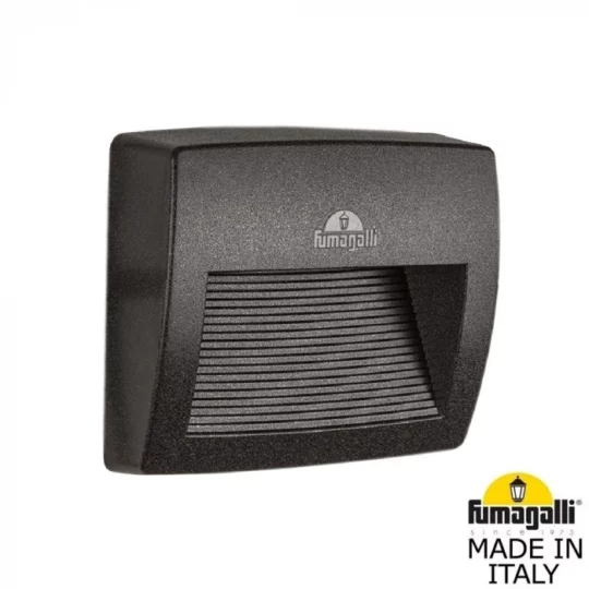 SPOT ENCASTRE IP66 1 X R7S 8,5W 4K LED LORENZA 190 NOIR AVEC AMPOULE AS2.000.000.AXK1L FUMAGALLI