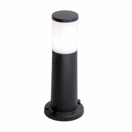 LAMPADAIRE IP55 1 X E27 6W 4K LED AMELIA 400 NOIR OPAL AVEC AMPOULE DR2.574.000.AYF1L FUMAGALLI