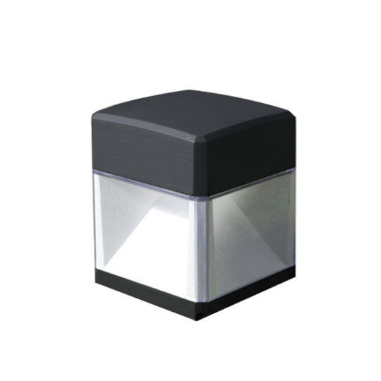 APPLIQUE MURALE IP55 1 X GX53 7W 4K LED ELISA WALL NOIR AVEC AMPOULE DS2.560.000.AXC1L FUMAGALLI