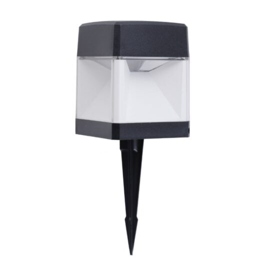 LAMPE DE JARDIN A PIQUET IP55 1 X GX53 7W 4K LED ELISA SPIKE NOIR AVEC AMPOULE DS2.561.000.AXC1L FUMAGALLI