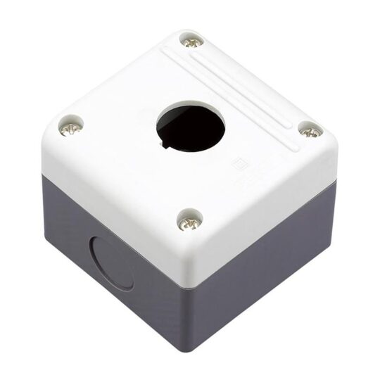 BOITE A BOUTON VIDE 1 TROUS Ø22 GRIS IP65 NPH1-10 587055 CHINT