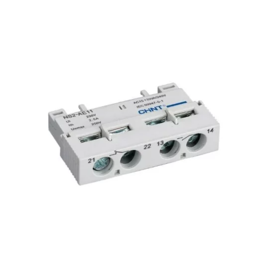 CONTACTS AUXILIAIRES INSTANTANÉ 1NC+1NO POUR DISJONCTEUR MOTEUR NS2-AE11 495968 CHINT