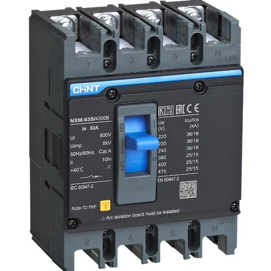 DISJONCTEUR 4P 630A 35KA BM SERIE 630 NXM-630S/4300B 844377 CHINT