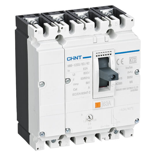 DISJONCTEUR BOITIER MOULÉ 4P 500A 70KA SÉRIE NM8 630S 149964 CHINT