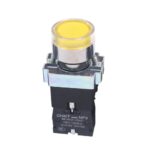 BOUTON POUSSOIR LUMINEUX LED JAUNE 220V 1NO+1NF NP2-BW3565 575647 CHINT
