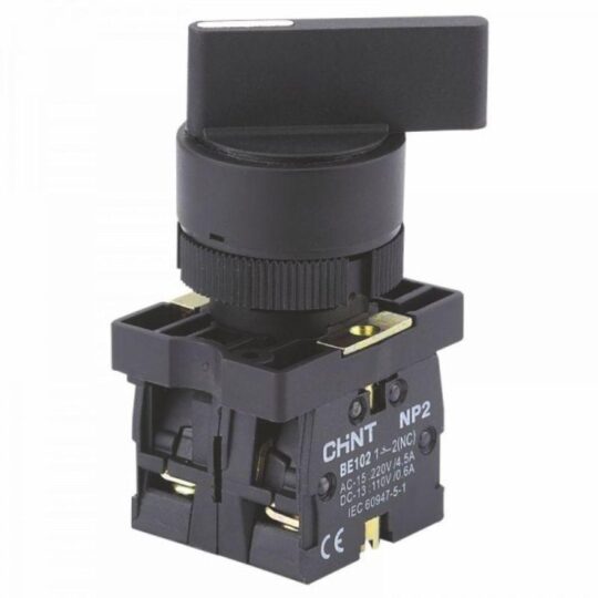 BOUTON TOURNANT A LEVIER 2 POSITIONS 1NF + 1NO NP2-EJ25 574824 CHINT