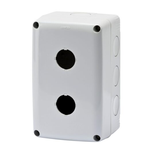 BOITIERS DE COMMANDE VIDES POUR 2 BOUTONS POUSSOIR KCST-BOX-E-2 8741098 TEMPER