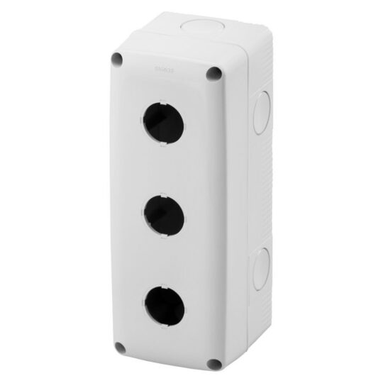 BOITIER DE COMMANDE VIDES POUR 3 BOUTONS POUSSOIR KCST-BOX-E-3 8741099 TEMPER