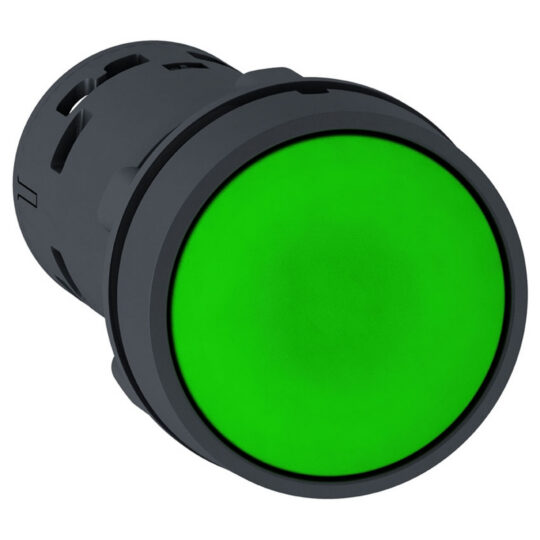 BOUTON POUSSOIR LUMINEUX VERT KPBC5-E-AW33 8741038 TEMPER