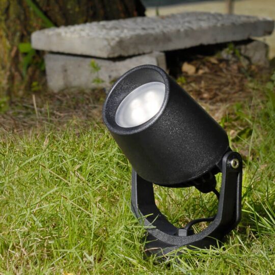 PROJECTEUR LED IP66 1 X GU10 3,5W CCT SET LED MINITOMMY-EL NOIR SATIN 1M2.000.000.AXU1K FUMAGALLI