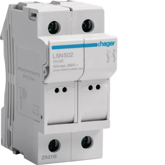 COUPE-CIRCUIT 2PH 32A 10,3x38 690V 2M LS502/LSN502 HAGER