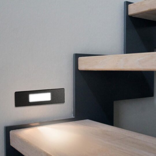 SPOT ENCASTRE IP66 1 X R7S 3,2W CCT SET LED NINA 150 NOIR OPAL 6C1.000.000.AYJ1K FUMAGALLI