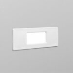 SPOT ENCASTRE IP66 1 X R7S 4W 3K LED NINA 150 BLANC OPAL AVEC AMPOULE 6C1.000.000.WYJ1R FUMAGALLI