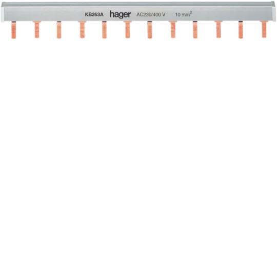 BARRE DE PONTAGE BIPOLAIRE 12M KB263A HAGER