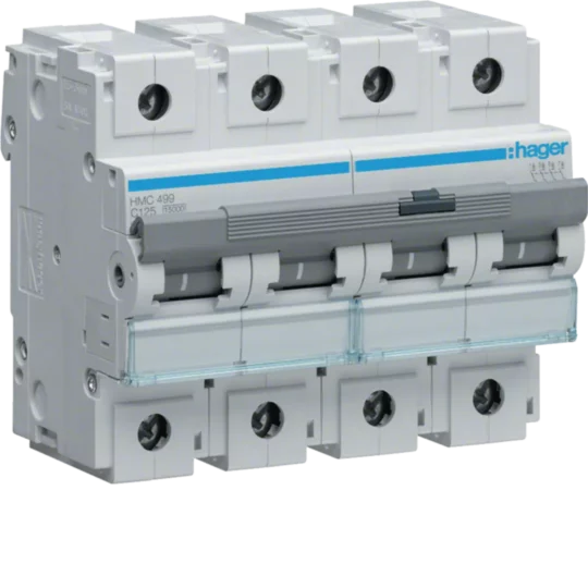 DISJONTEUR 15kA 4P 125A (C) 6M HMC499 HAGER