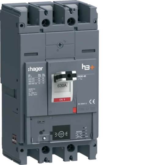 DISJONCTEUR 50kA 3POLES  630A H3+ P630 HMW630NR HAGER