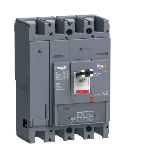 DISJONCTEUR 50kA 4POLES 400A H3+ P630 LSI HMW401JR HAGER
