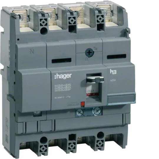 DISJONCTEUR 40kA 4POLES 250A HNB201H HAGER