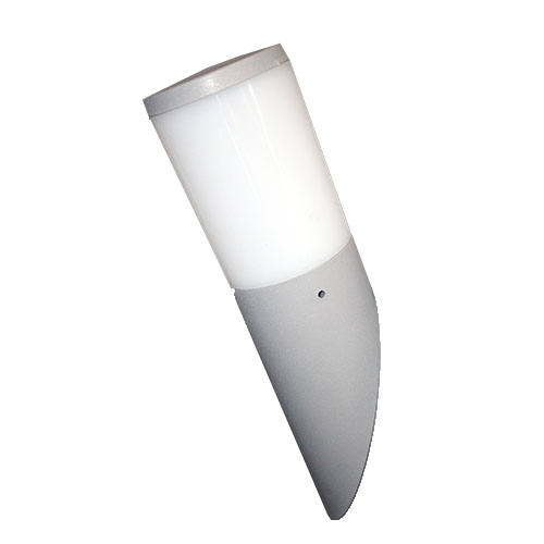 APPLIQUE MURALE IP55 1 X E27 8,5W LED CCT AMELIA FS GRIS OPAL INCLINE + AMPOULE DR2.571.000.LYV1K FUMAGALLI