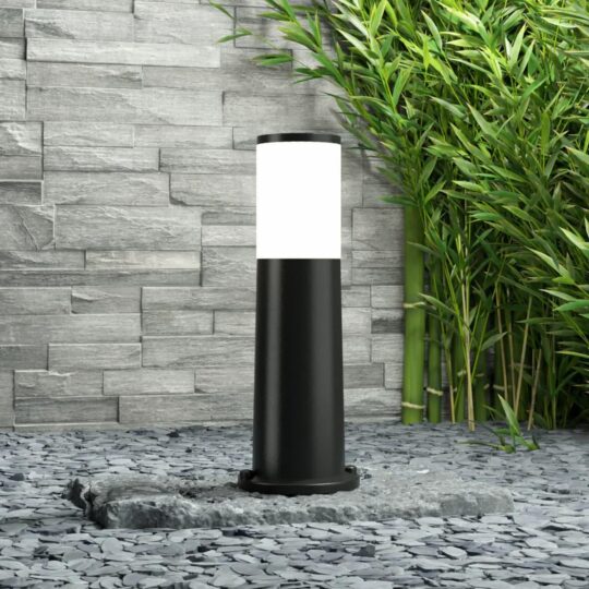 LAMPADAIRE ÉTANCHE IP55 1 X E27 A60 11W CCT AMELIA 400 NOIR OPAL + AMPOULE DR2.574.000.AYT1K FUMAGALLI