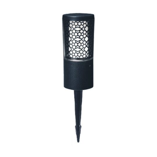 LAMPE DE JARDIN A PIQUET IP55 1 X GU10 3,5W 3K LED CARLO SPIKE DECO NOIR  AVEC AMPOULE DR3.572.000.AXU1R FUMAGALLI