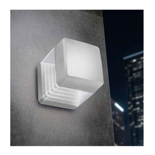 APPLIQUE MURALE IP55 1 X GX53 7W CCT SET LED ETAN ESTER WALL GRIS DS1.560.000.LXC1K FUMAGALLI