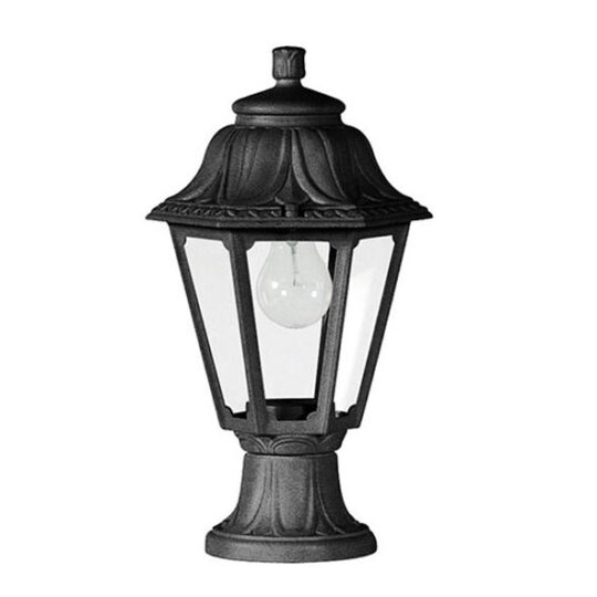 LANTERNE IP55 1 X E27 COURT MIKROLOT/ANNA NOIR SANS AMPOULE E22.110.000.AXE27 FUMAGALLI