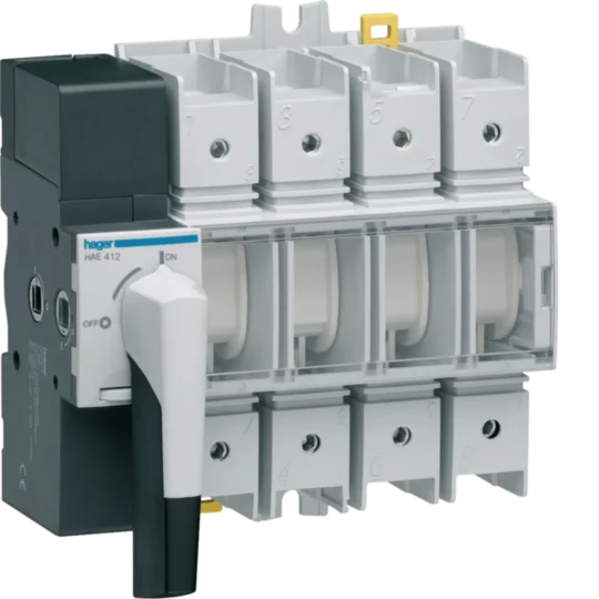 INTERRUPTEUR A COUPURE APPARENT 4P 125A HAE412 HAGER