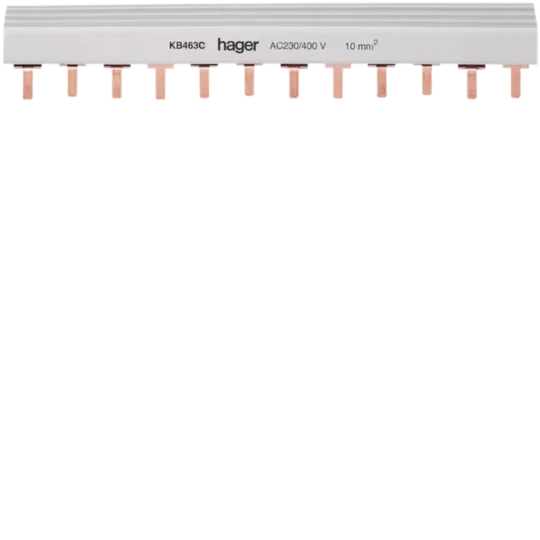 BARRE DE PONTAGE TETRAPOLAIRE 24M KB463C HAGER