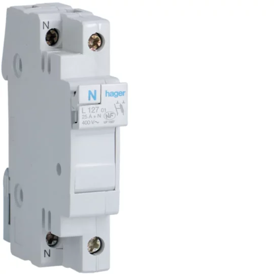 COUPE-CIRCUIT PH+N 25A 10,3x31,5 L12701 HAGER