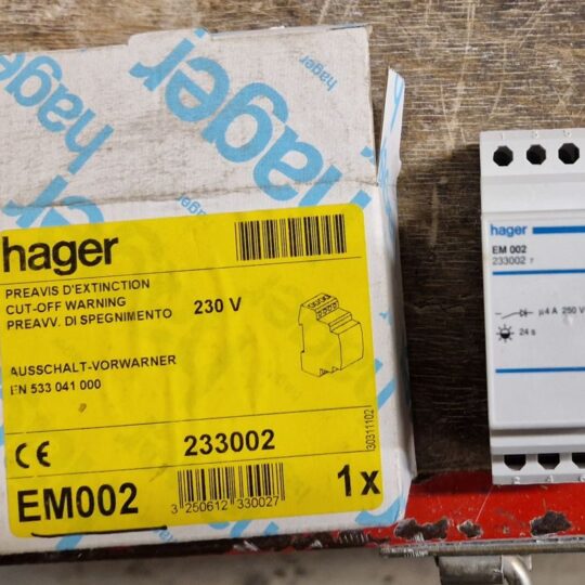 PREAVIS D'EXTINCT EM002 HAGER