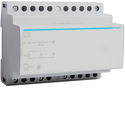 TRANSFO SECU 63VA 12-24V ST315 HAGER
