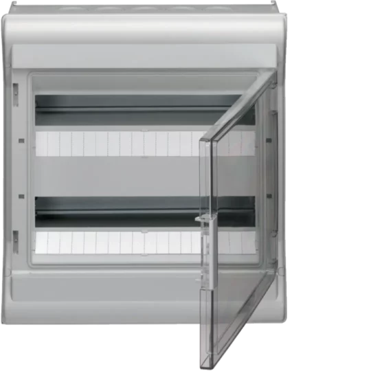 COFFRET APPARENT ET ENCASTRE VECTOR 2 RANGEES DE 18 MODULES VE218F HAGER