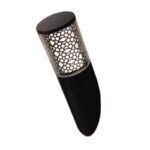 APPLIQUE MURALE IP55 1 X GU10 6W CCT CARLO FS DECO NOIR INCLINE VERS LE HAUT + AMPOULE DR3.571.000.AXL1K FUMAGALLI