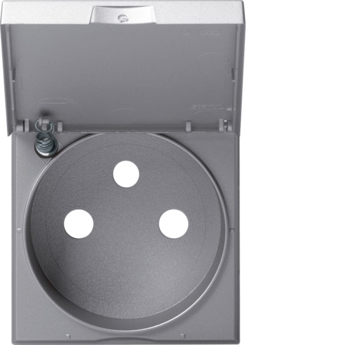 ENJOLIVEUR POUR PRISE 2P+T A COUVERCLE GALLERY TITANE WXD101T HAGER