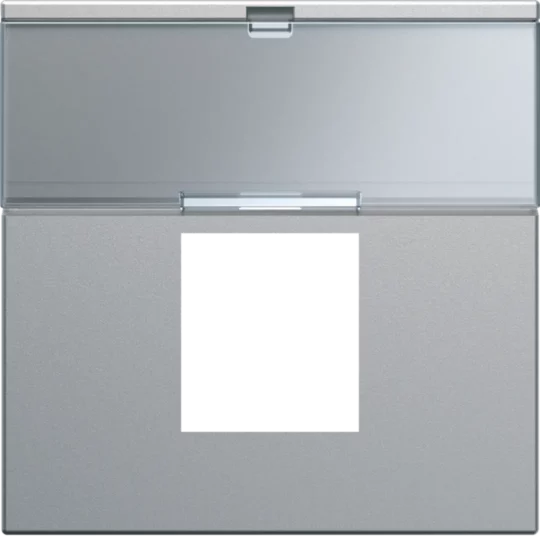 ENJOLIVEUR POUR PRISE RJ45 GALLERY AVEC PORTE-ETIQUETTE 2M TITANE WXD206T HAGER