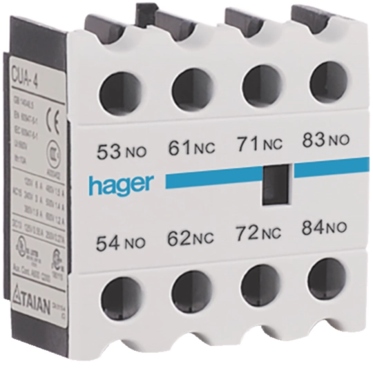 CONTACT AUXILIARE ADDITIF POUR CONTACTEUR / 2F + 2O EWA007 HAGER