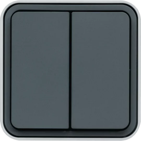 INTERRUPTEUR DOUBLE APPARENT VAS-ET-VIENT ETANCHE CUBYKO WNC040 HAGER