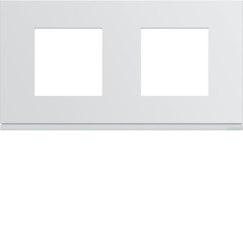 PLAQUE GALLERY PLASTIQUE INJECTE 2 POSTES H71 HORIZONTALE PURE WXP0012 HAGER