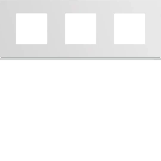 PLAQUE GALLERY PLASTIQUE INJECTE 3 POSTES H71 HORIZONTALE PURE WXP0013 HAGER