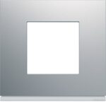 PLAQUE GALLERY PLASTIQUE PEINT 1 POSTE TITANE WXP0102 HAGER