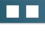 PLAQUE GALLERY PLASTIQUE PEINT 2 PO9STES H71 HORIZONTALE RIVER WXP0712 HAGER