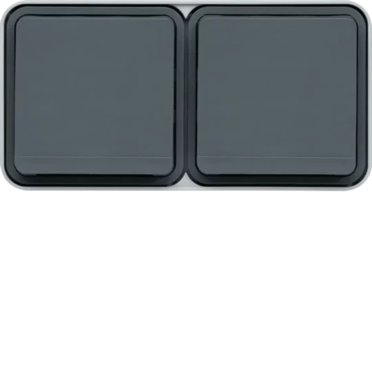 PRISE DOUBLE 2P+T ETANCHE APPARENT CUBYKO WNC122 HAGER