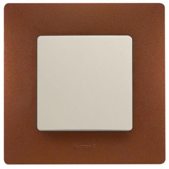 PLAQUE 1 POSTE CACAO NILOE 397071 LEGRAND